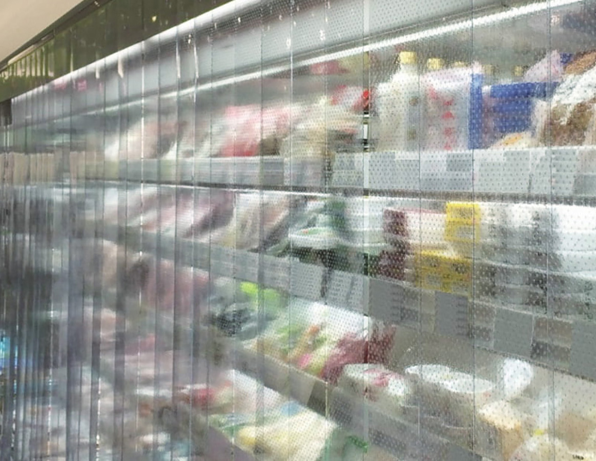 ショーケース用スリットカーテン | 製品情報-節電商品 | 株式会社