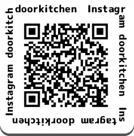 オリジナルレシピ動画「Door Kitchen」　Instagram　QRコード