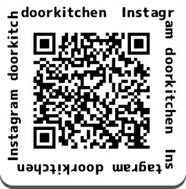 オリジナルレシピ動画「Door Kitchen」 Instagram QRコード